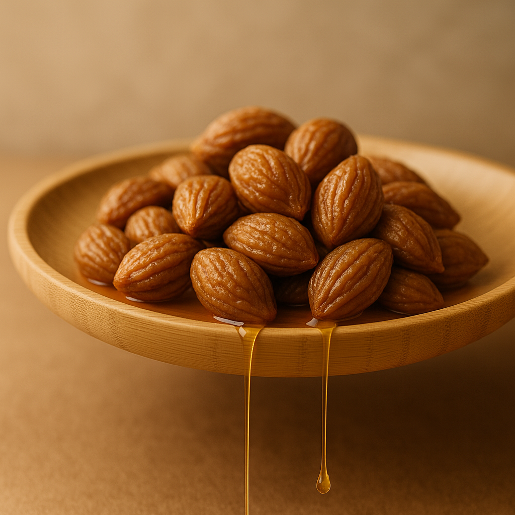 Noyaux de prunes dont l'huile dégouline