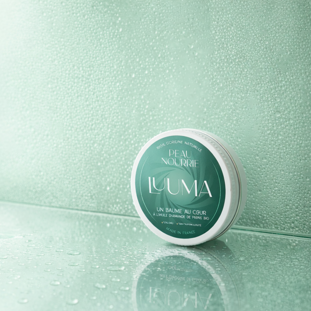 le baume est posé sur une paroi avec de la condensation