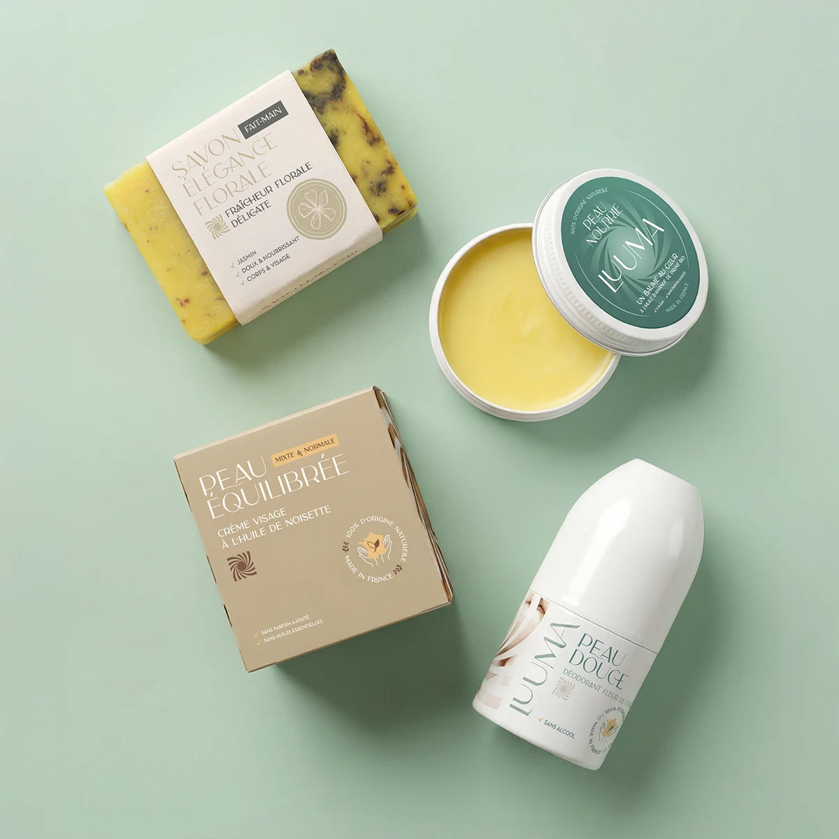 Les produits sont couchés