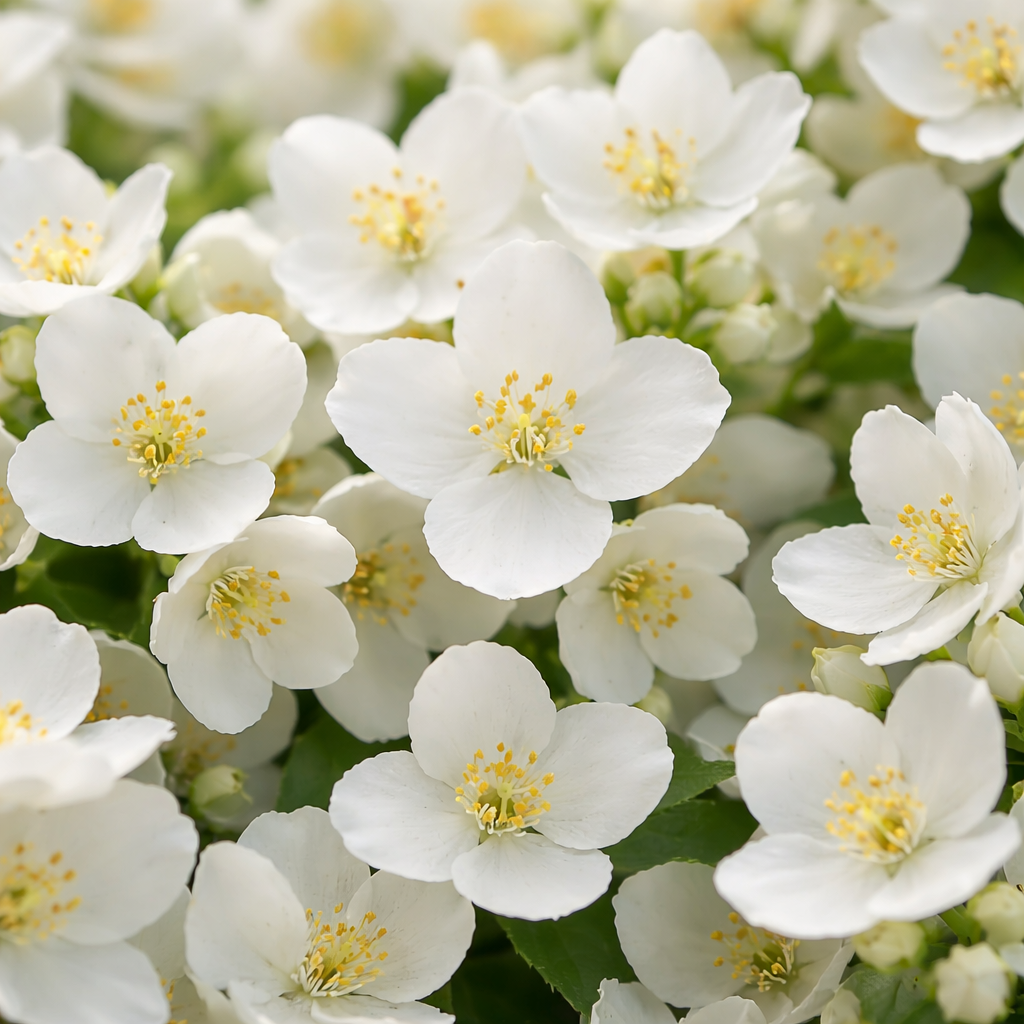 étendu de fleurs de jasmin