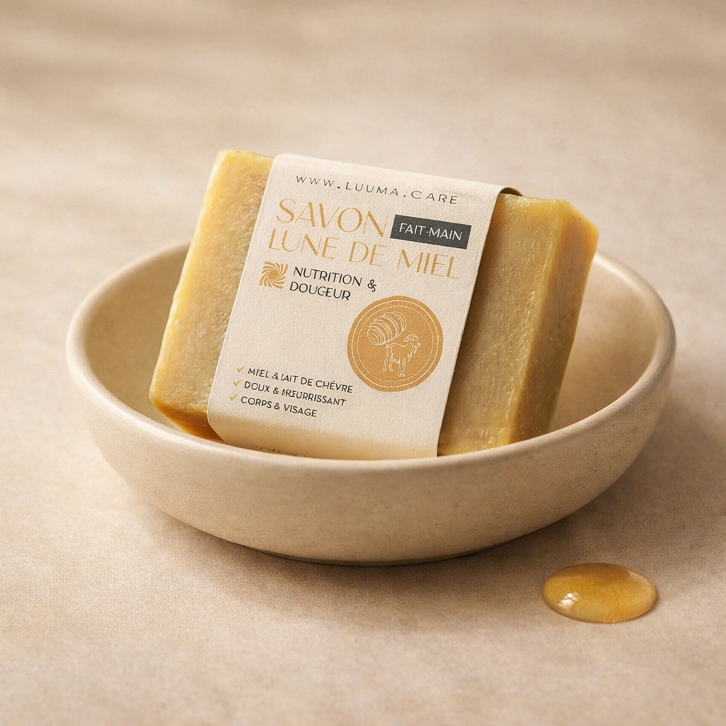 coupelle avec le savon au miel