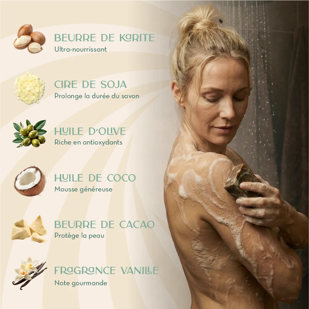 Liste des ingrédients et bienfaits du Savon à la vanille