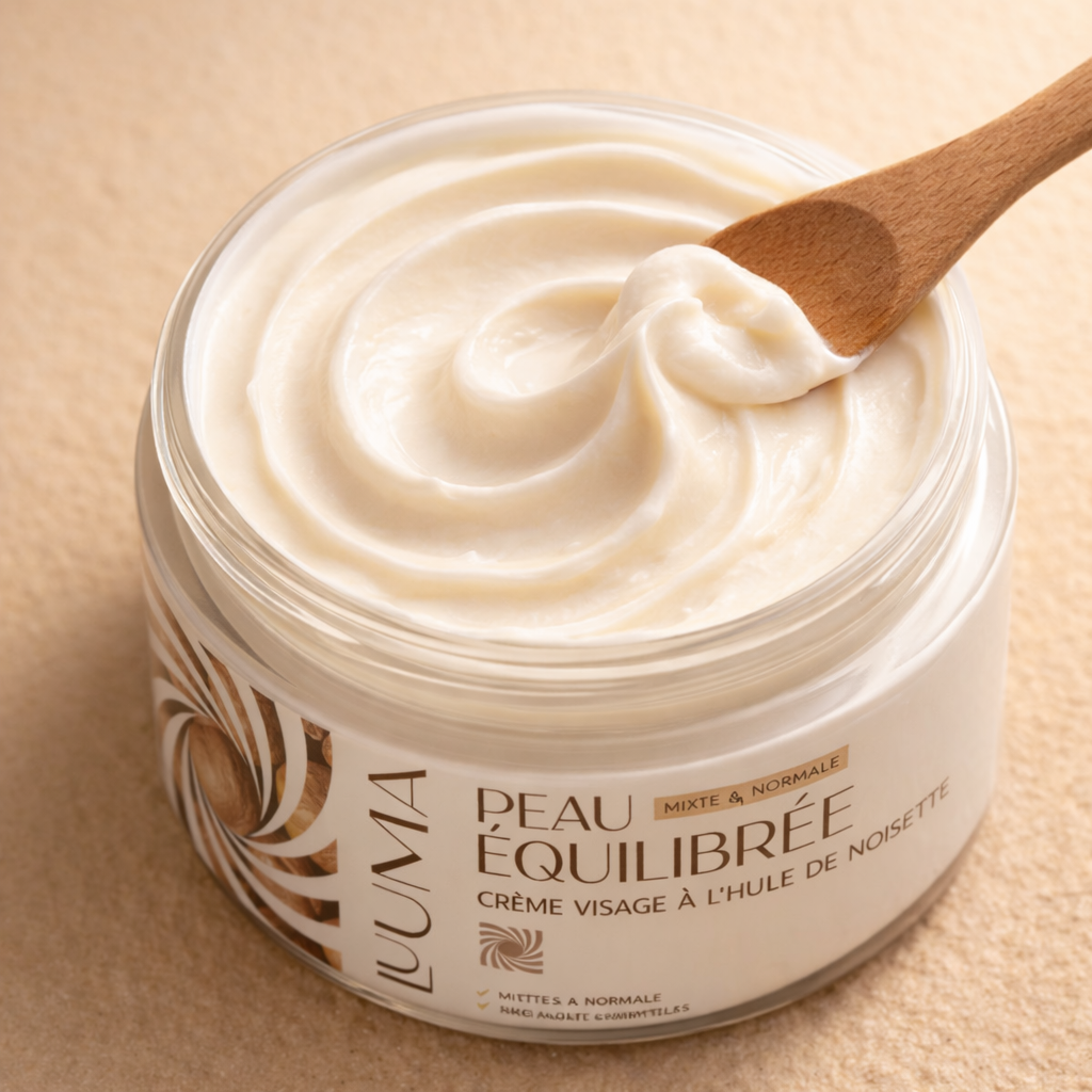 texture de pres de la creme de noisette